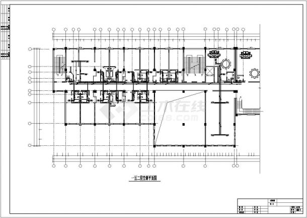 新疆某多层框架结构宾馆空调设计cad全套施工图（含设计说明）-图一