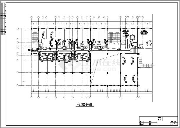 新疆某多层框架结构宾馆空调设计cad全套施工图（含设计说明）-图二