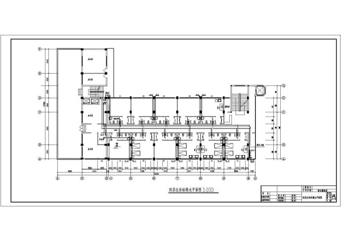 长48.4米 宽27米 宾馆改造水施图CAD图纸_图1