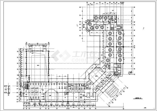 某现代新型小区公寓楼建筑全套设计施工方案CAD图纸-图二