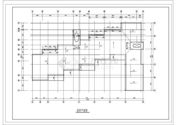 四建幼儿园建筑布置施工CAD图纸-图一