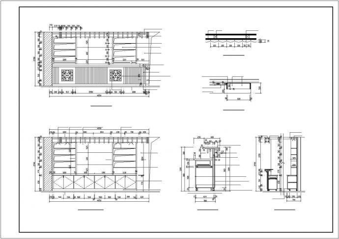 无锡市某6100平米4层框架结构商务酒店全套装修施工设计CAD图纸_图1