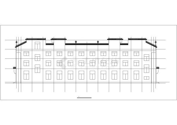 成都某休闲山庄3层框架结构高档酒店建筑设计CAD图纸-图一