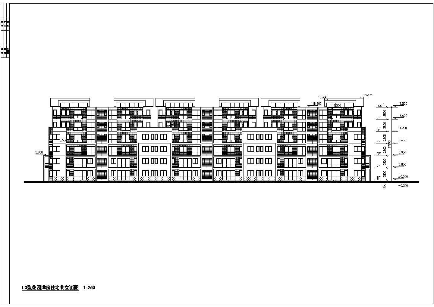 某现代小区花园洋房住宅建筑全套设计施工方案CAD图纸