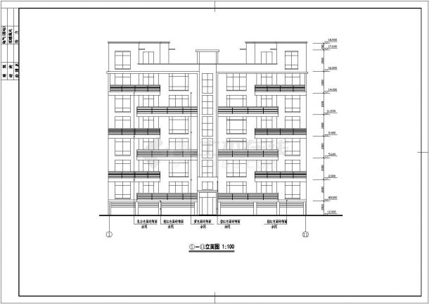 某现代设计院住宅楼建筑全套设计施工方案CAD图纸（含设计说明）-图一