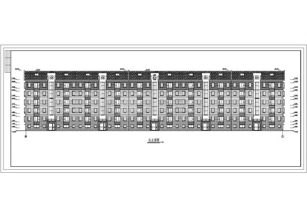 某现代高级住宅小区多层住宅建筑全套设计施工方案CAD图纸-图二