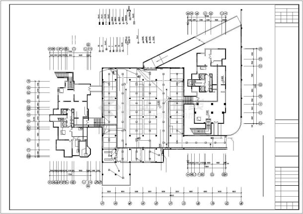 常州市某大学商城地下停车库全套电气设计CAD图纸-图二
