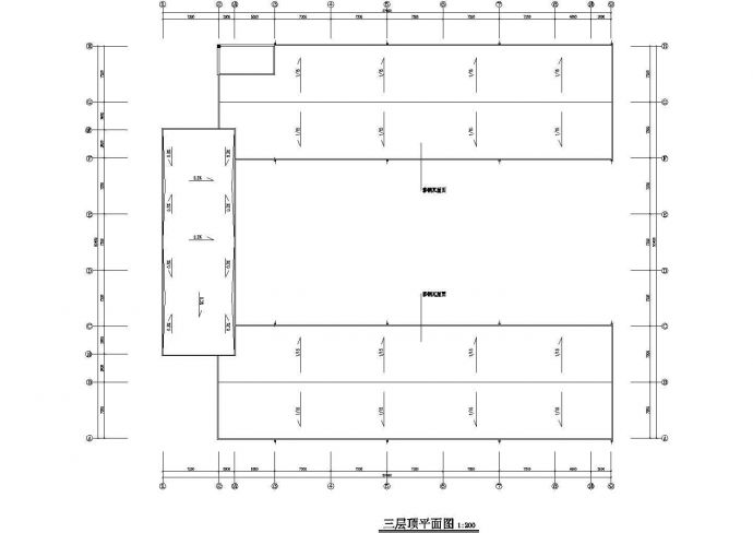 某市大型厂房建筑设计CAD平面布置图_图1