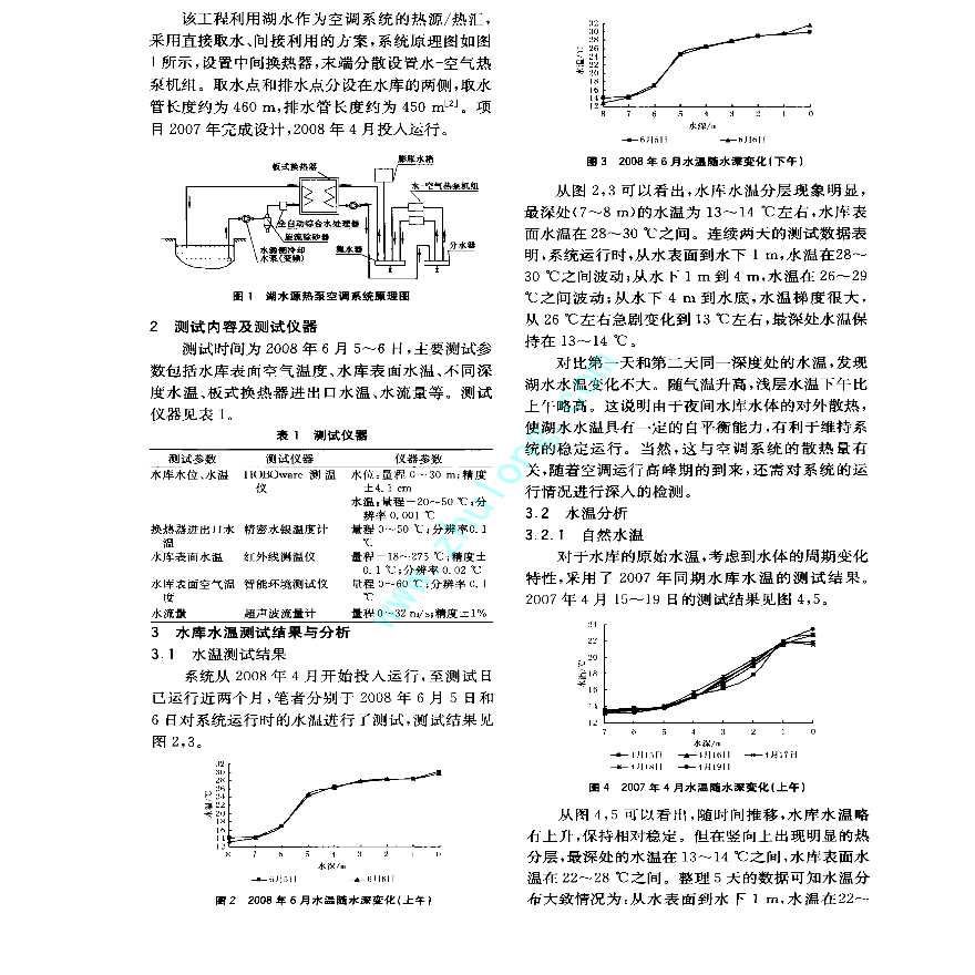重庆某县人民医院湖水源热泵空调系统实测分析-图二