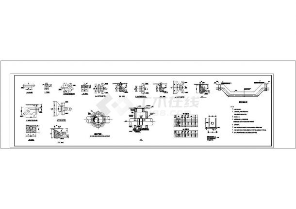 蝶阀井、排污阀井和排气阀井结构施工图.cad-图二
