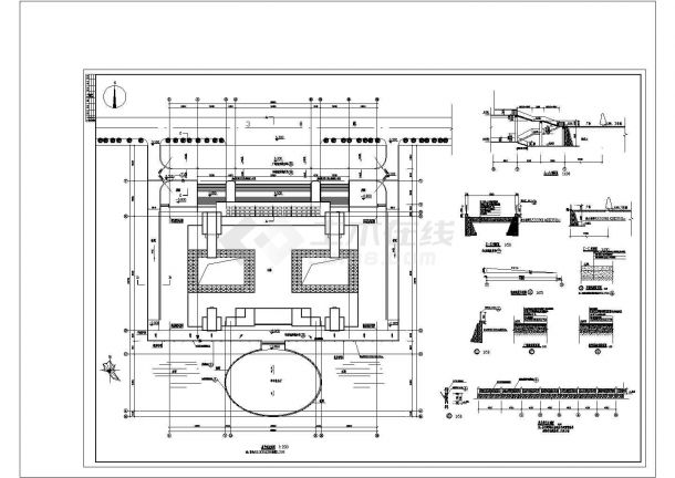 8层中学教学楼设计图及报告厅建筑施工图-图一