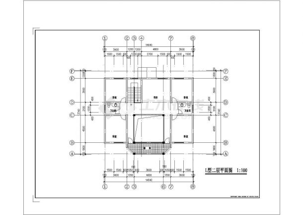  2层320平米创业农庄别墅建筑设计图【平立剖】.cad-图二