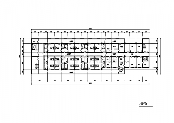 福建三套医院住院大楼建筑设计施工cad图纸（含说明）-图一