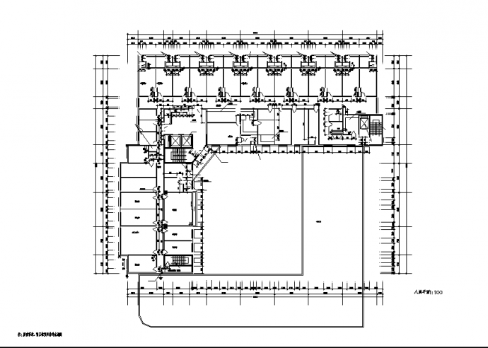 江西三套医院综合楼建筑设计施工cad图纸（含说明）_图1