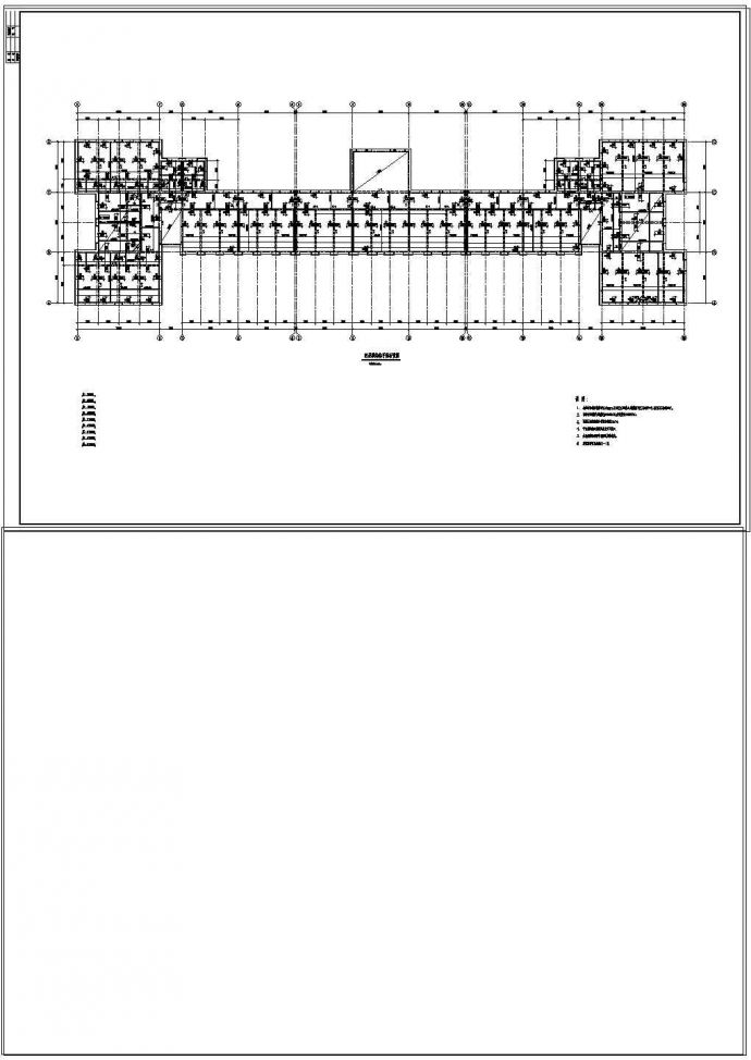 5层砖混结构学校结构施工图cad图纸_图1