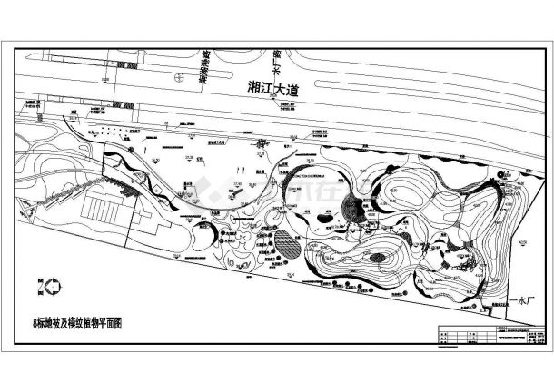 公园广场绿化CAD图纸-总平面12.29-图一