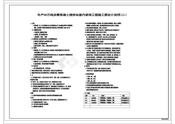 年产30万吨沥青混凝土搅拌站室内装饰工程-图一