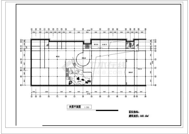 -1+4+1夹层11162.04平米学校综合楼建筑设计图【平立剖】-图一