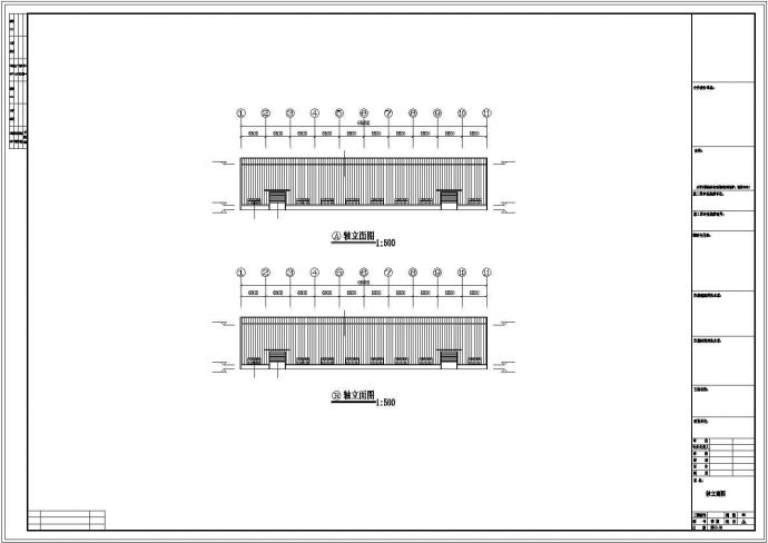 厂房设计_广西210跨度厂房工程CAD施工图_图1