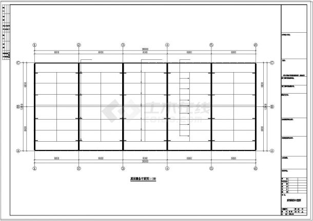 广西南宁12米跨度工程CAD施工图纸-图二