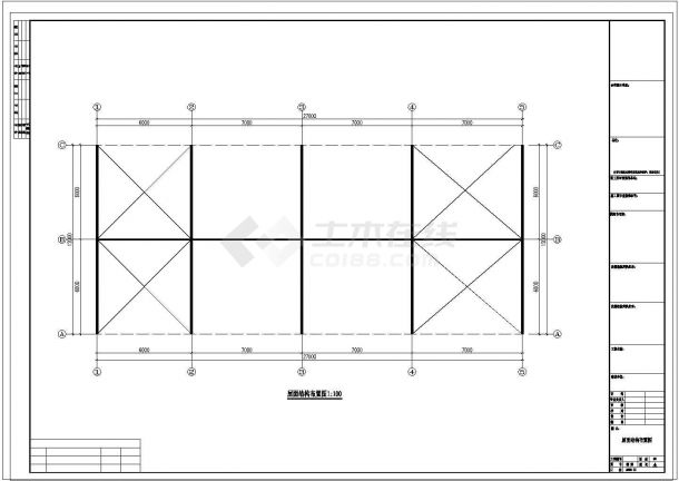 厂房设计_广西南宁18米跨度钢结构工程厂房CAD施工图-图二