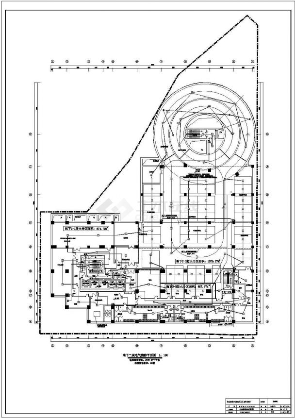北京十六层框剪结构宾馆强电消防设计图纸（宾馆,酒店）-图二