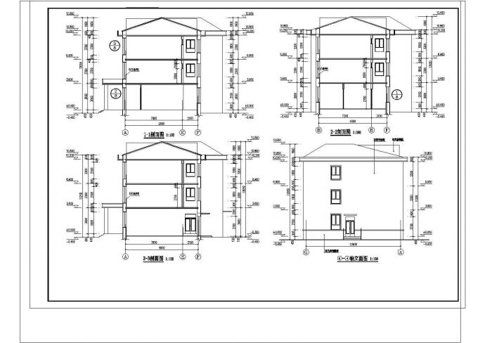 吉林省某三层幼儿园建筑详细设计cad施工图_图1
