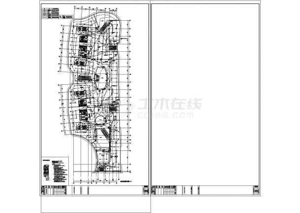 办公楼设计_江苏省某地高层办公楼电气详细全套设计cad施工图-图二
