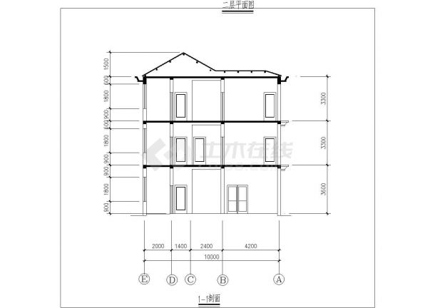 某农村住宅建筑设计施工全套详细方案CAD图纸-图一