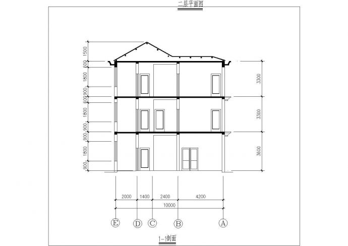 某农村住宅建筑设计施工全套详细方案CAD图纸_图1