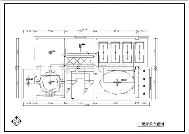 某青年单身公寓建筑设计施工全套室内详细方案CAD图纸-图一