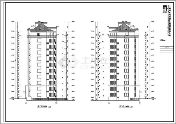 【上海】某住宅小区建筑设计施工全套详细方案CAD图纸（含设计说明）-图二