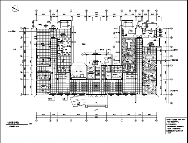 宿州二套人民医院综合楼建筑设计施工cad图纸（含说明）-图二