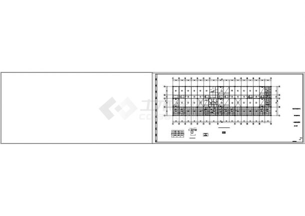 框架办公车库综合楼结构设计CAD施工图-图二