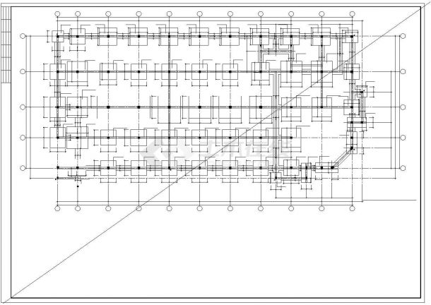 办公楼设计_框架结构办公楼整套结构cad施工图纸-图二