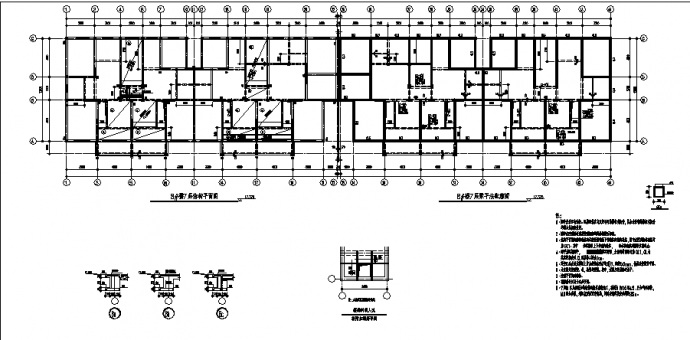 某市三套砖混住宅楼结构设计施工cad图纸（含说明）_图1