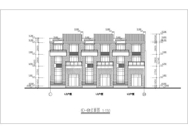 某高档住宅区规划设计cad全套建筑施工图（含总平面图，含高层住宅、别墅及商场设计）-图一