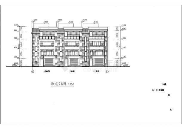 某高档住宅区规划设计cad全套建筑施工图（含总平面图，含高层住宅、别墅及商场设计）-图二