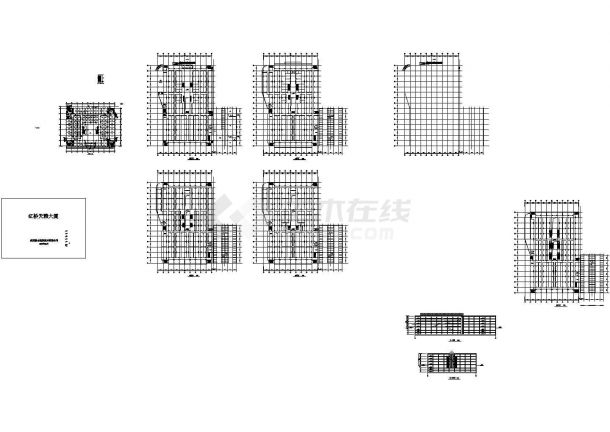 四层红桥天雅市场建筑设计施工图（带效果图）-图一