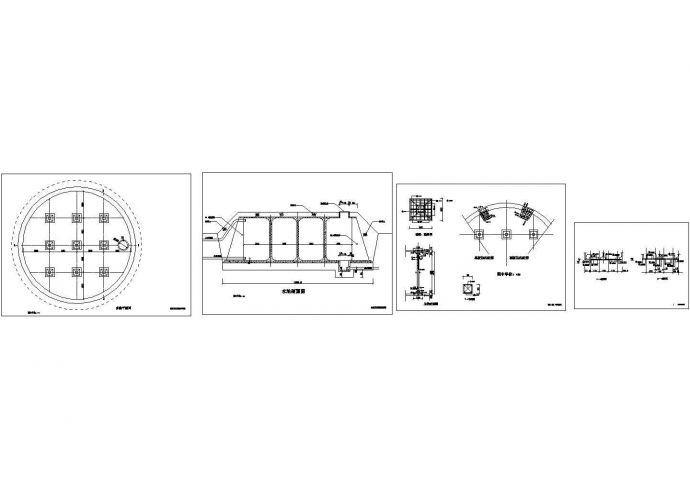 500立方米蓄水池施工CAD图纸设计(供水工程)_图1