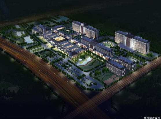 某人民医院小高层剪力墙结构医疗综合大楼设计cad建筑扩出图（含效果图）_图1