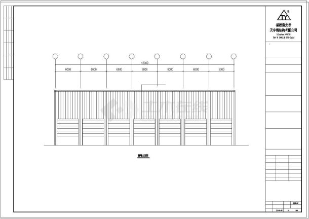 厂房设计_某公司22米厂房结构工程CAD施工图-图一