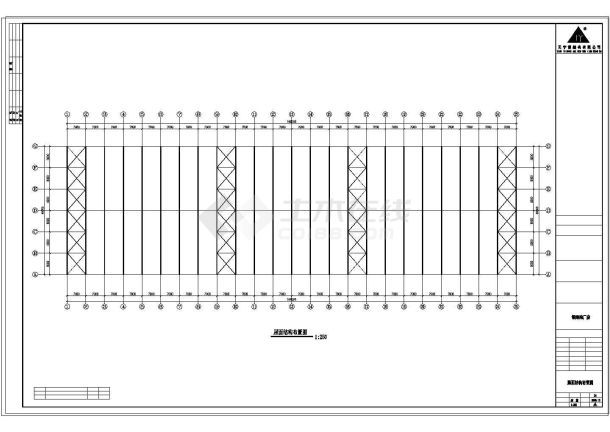 厂房设计_某公司48钢结构厂房工程CAD施工图纸-图一