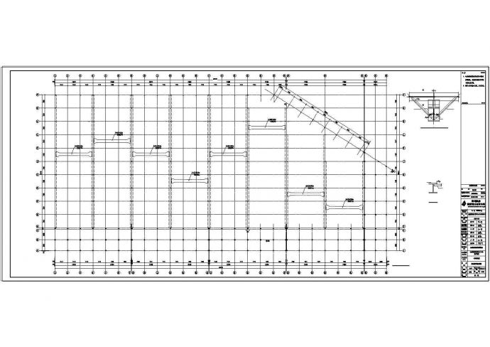 某公司车间吊车梁系统的CAD设计施工图纸_图1