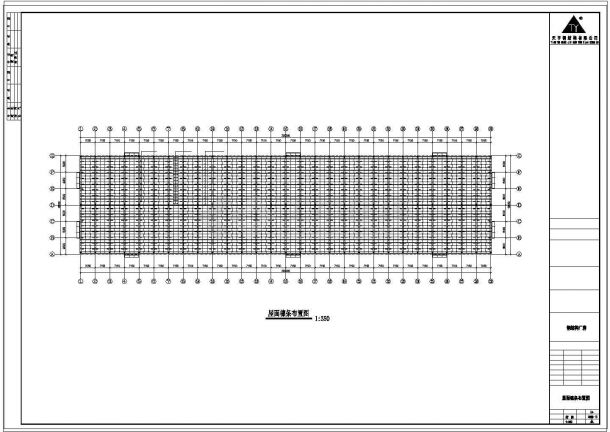 厂房设计_某公司200×48钢结构厂房工程CAD施工图-图二