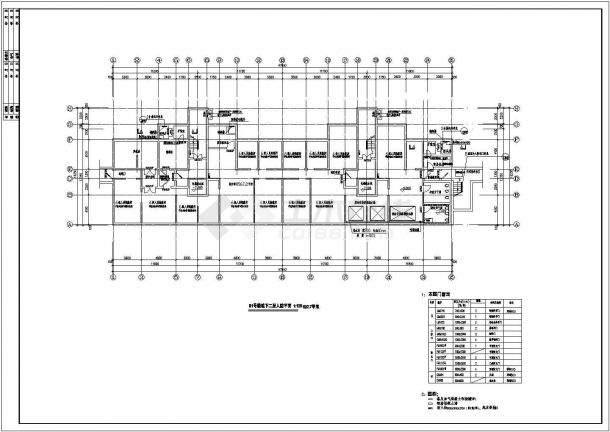 某小区地下室人防工程建筑施工设计cad图（含设计说明及表格）-图一