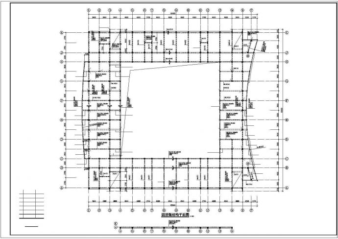 某框架教学楼结构设计CAD施工图纸_图1