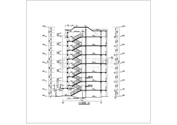 某高级小区高层商业楼建筑设计施工全套方案CAD图纸-图一