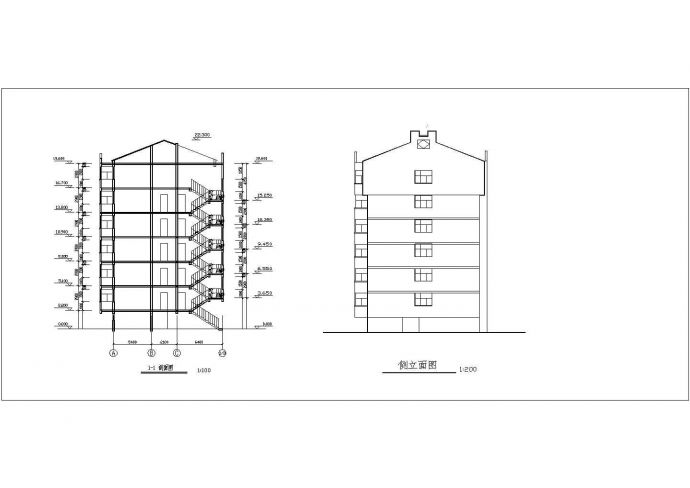 某高级7层住宅楼建筑设计施工全套方案CAD图纸_图1