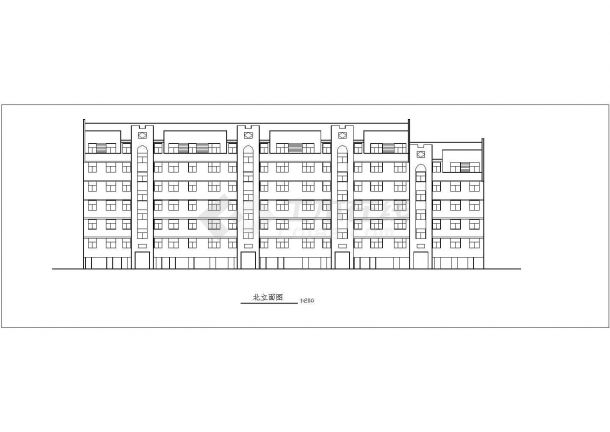 某高级7层住宅楼建筑设计施工全套方案CAD图纸-图二
